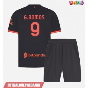 Lacne Dětský Futbalové dres AC Milan Goncalo Ramos #9 2026-27 Krátky Rukáv - Tretina (+ trenírky)